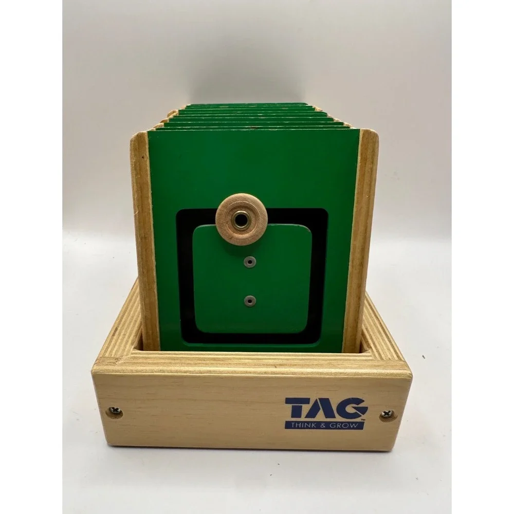 TAG Think & Grow Montessori Fine Motor Skills Wooden Tracing Shapes Pre-Writing